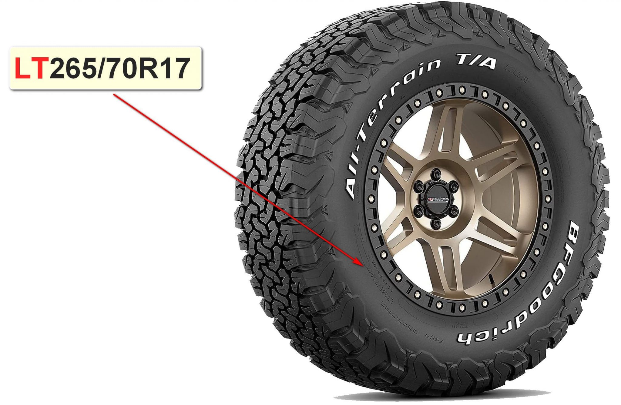 What Does LT Mean On A Tire? Differences Between LT & PMetric Tire